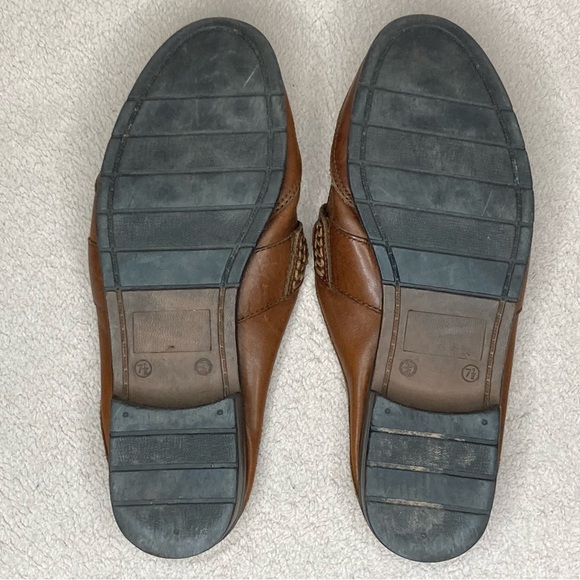 Vintage G. Wiz Slip On Loafer Mules-Brown Leather & Metal Detail-Women’s 7.5-Vtg - Picture 9 of 10